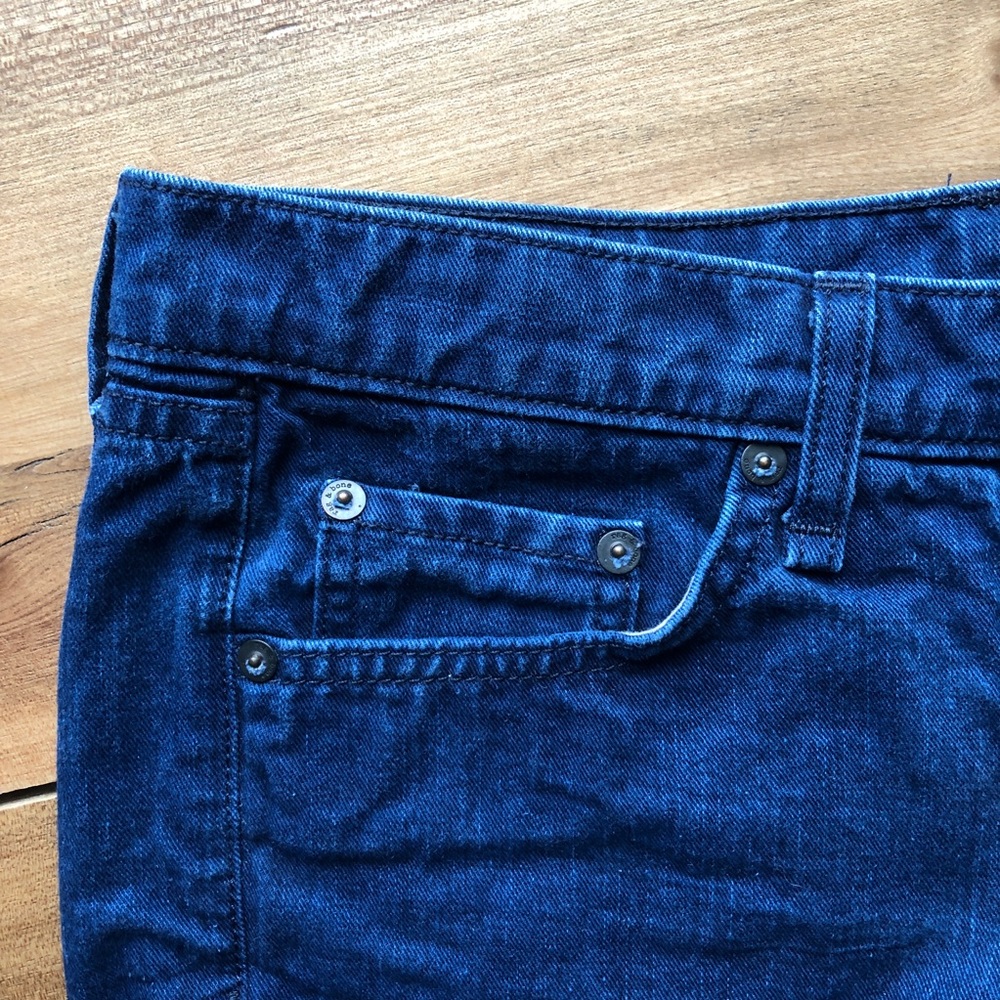 Rag & Bone Jean Short Indigo Wash 100% Cotton - Picture 8 of 8